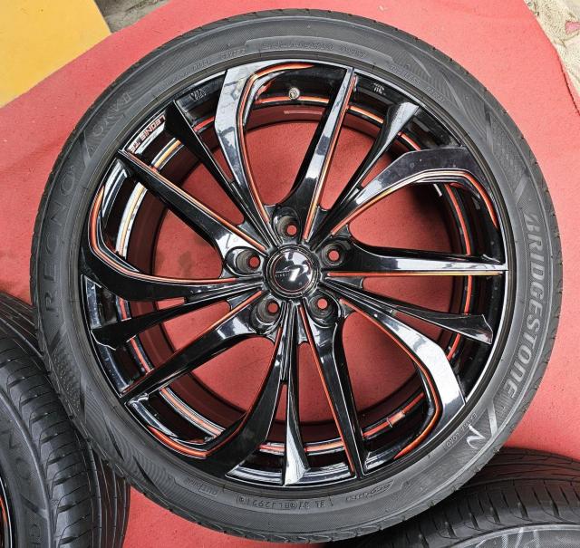 ウェッズ レオニス TE 19インチ8J +35 PCD114.3 5Hタイヤ付き4本セットブリヂストンREGNOレグノGRVU < 自動車/バイク ウェッズ レオニス TE 19インチ8J +35 PCD114.3 5Hタイヤ付き4本セットブリヂストンREGNOレグノGRVU < 自動車/バイク