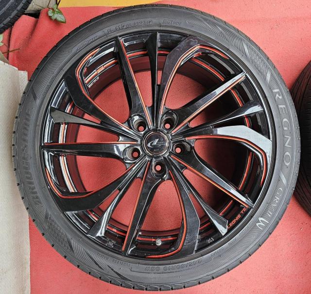 ウェッズ レオニス TE 19インチ8J +35 PCD114.3 5Hタイヤ付き4本セットブリヂストンREGNOレグノGRVU < 自動車/バイク ウェッズ レオニス TE 19インチ8J +35 PCD114.3 5Hタイヤ付き4本セットブリヂストンREGNOレグノGRVU < 自動車/バイク