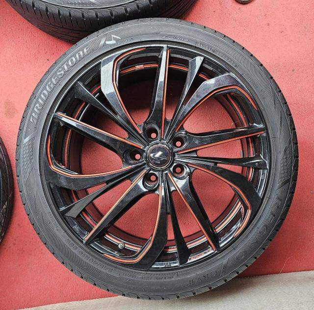 ウェッズ レオニス TE 19インチ8J +35 PCD114.3 5Hタイヤ付き4本セットブリヂストンREGNOレグノGRVU < 自動車/バイク ウェッズ レオニス TE 19インチ8J +35 PCD114.3 5Hタイヤ付き4本セットブリヂストンREGNOレグノGRVU < 自動車/バイク