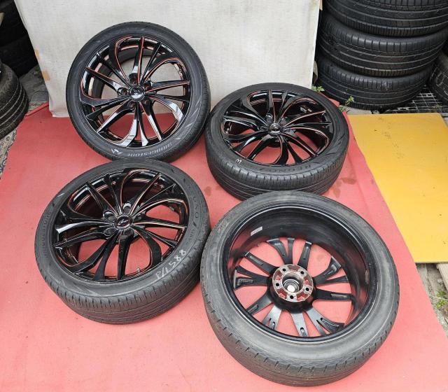 ウェッズ レオニス TE 19インチ8J +35 PCD114.3 5Hタイヤ付き4本セットブリヂストンREGNOレグノGRVU < 自動車/バイク ウェッズ レオニス TE 19インチ8J +35 PCD114.3 5Hタイヤ付き4本セットブリヂストンREGNOレグノGRVU < 自動車/バイク