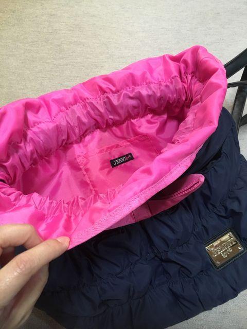 ジェニィlove*ダウン/巾着型リュック*デカリボン*数回使用 < ブランド  ジェニィlove*ダウン/巾着型リュック*デカリボン*数回使用 < ブランドの