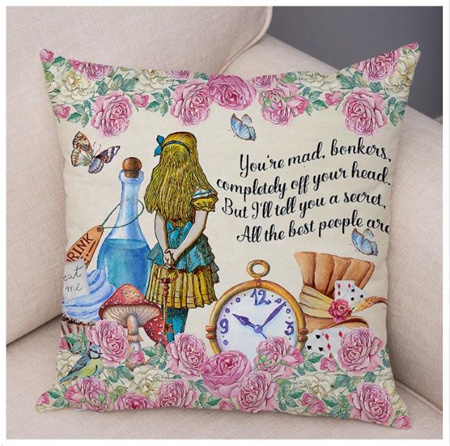 新品 不思議の国のアリス クッションカバー d < インテリア/ライフ 新品 不思議の国のアリス クッションカバー d < インテリア/ライフの