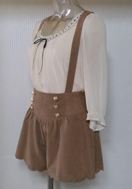 EMS★裾スカラップ サス付き キュロット < ブランド EMS★裾スカラップ サス付き キュロット < ブランドの