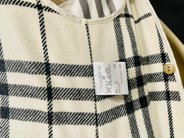 バーバリーブルーレーベルトレンチコート ベージュ 38 取外可能裏地付き 美品 < ブランド  バーバリーブルーレーベルトレンチコート ベージュ 38 取外可能裏地付き 美品 < ブランドの