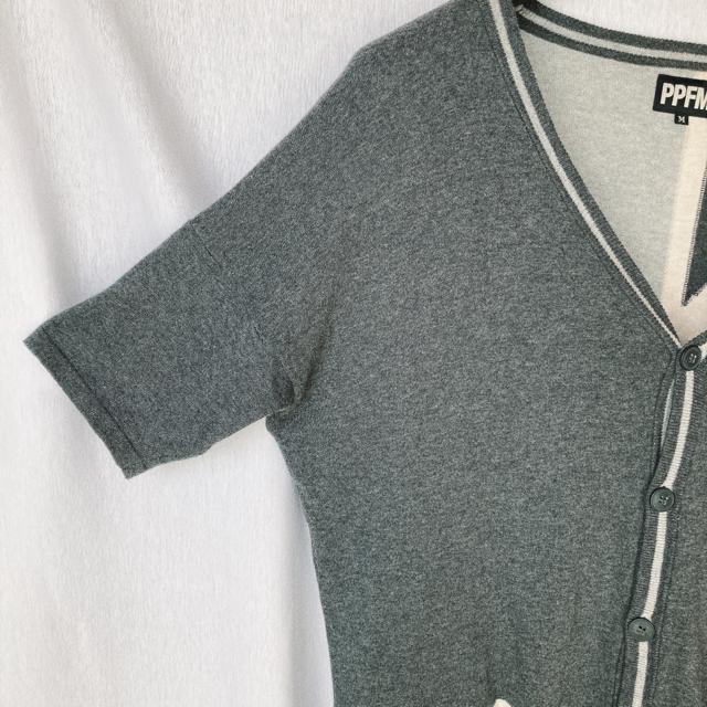 φJR PPFM ドルマン 半袖 カーディガン  M ダークグレー N2m < ブランド  φJR PPFM ドルマン 半袖 カーディガン  M ダークグレー N2m < ブランドの