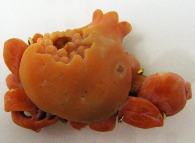 和装 帯留 帯止め サンゴ 珊瑚 約43mm×29mm×15mm 20.1g和服 < 女性ファッション 和装 帯留 帯止め サンゴ 珊瑚 約43mm×29mm×15mm 20.1g和服 < 女性ファッションの