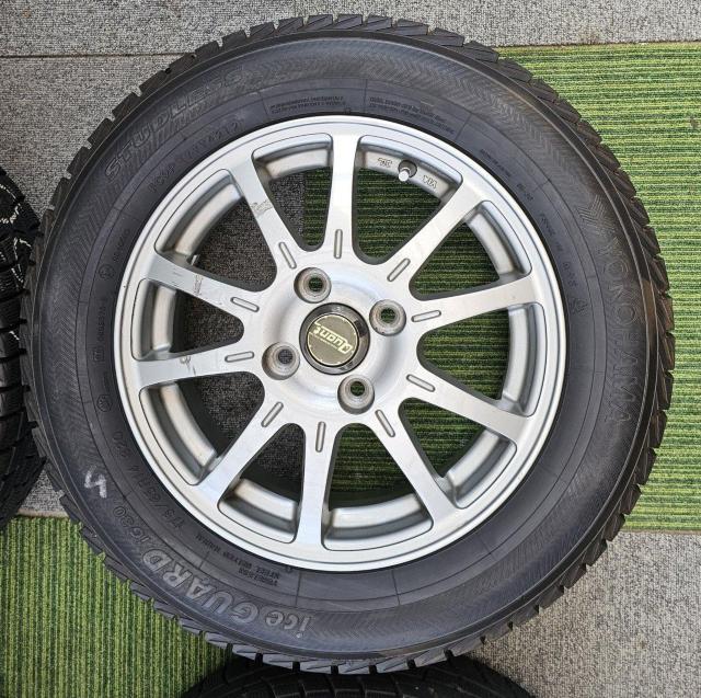 Quant アルミホイール14インチpcd100 4穴 5.5J+48 スタッドレスタイヤ付き4本セツトヨコハマ アイスガード < 自動車/バイク Quant アルミホイール14インチpcd100 4穴 5.5J+48 スタッドレスタイヤ付き4本セツトヨコハマ アイスガード < 自動車/バイク