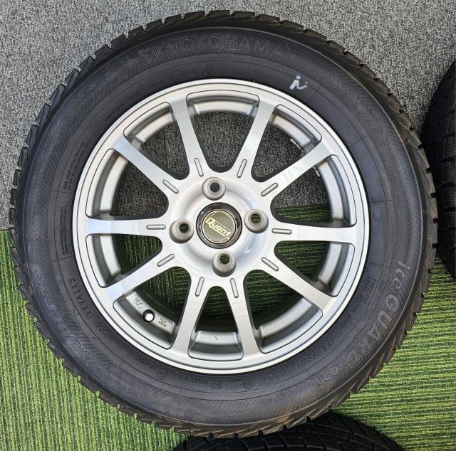 Quant アルミホイール14インチpcd100 4穴 5.5J+48 スタッドレスタイヤ付き4本セツトヨコハマ アイスガード < 自動車/バイク Quant アルミホイール14インチpcd100 4穴 5.5J+48 スタッドレスタイヤ付き4本セツトヨコハマ アイスガード < 自動車/バイク