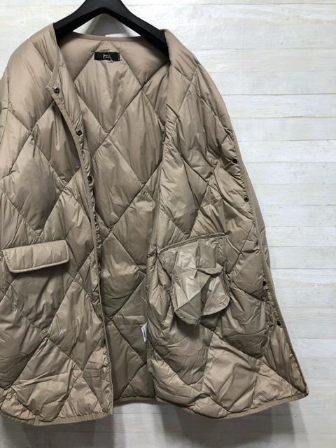 新品☆5L♪ベージュ系ライトダウンコート♪ノーカラー軽量シンプル☆Q565 < 女性ファッション 新品☆5L♪ベージュ系ライトダウンコート♪ノーカラー軽量シンプル☆Q565 < 女性ファッションの