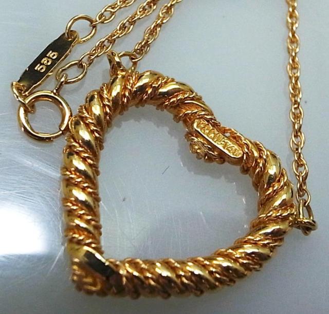 Tiffany �e�B�t�@�j�[ �c�C�X�g�n�[�g�l�b�N���X 14�������g�p�i���S�[���h��6.88g��3761 �� �u�����h�� 