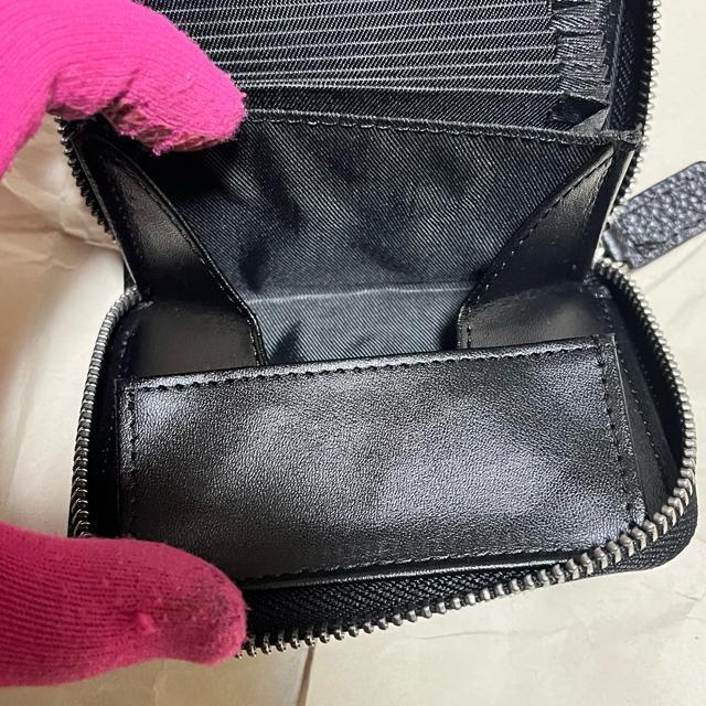 大容量 じゃばら カードケース 小銭入れ ラウンドファスナー レザー ブラック < 女性ファッション 大容量 じゃばら カードケース 小銭入れ ラウンドファスナー レザー ブラック < 女性ファッションの