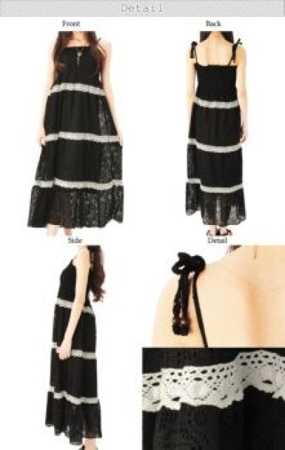 森ガール♪ラッセルレースマキシワンピ  ホワイト < 女性ファッション  森ガール♪ラッセルレースマキシワンピ  ホワイト < 女性ファッションの