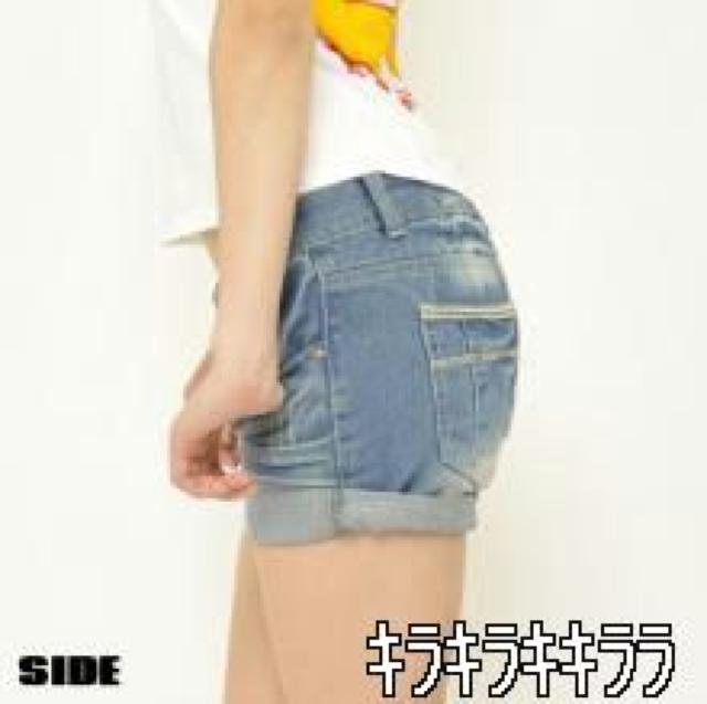 《New》オールシーズン★裏地チェック柄*デニムショーパン<28> < 女性ファッション  《New》オールシーズン★裏地チェック柄*デニムショーパン<28> < 女性ファッションの