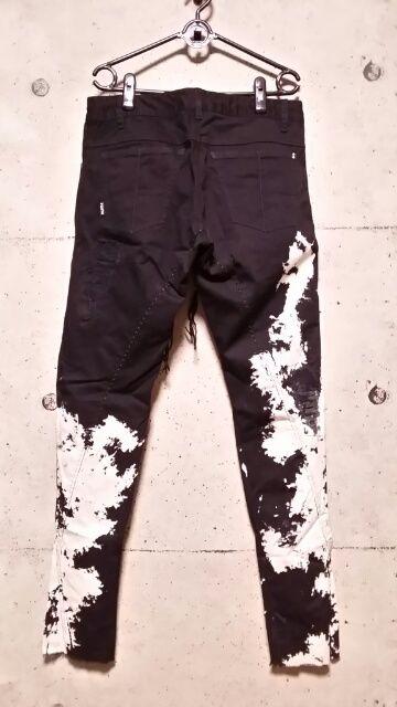 新品KMRIIケムリ SNAKE&GOATLEATHER Splash Crush Skinny Pants 2 < ブランド  新品KMRIIケムリ SNAKE&GOATLEATHER Splash Crush Skinny Pants 2 < ブランドの