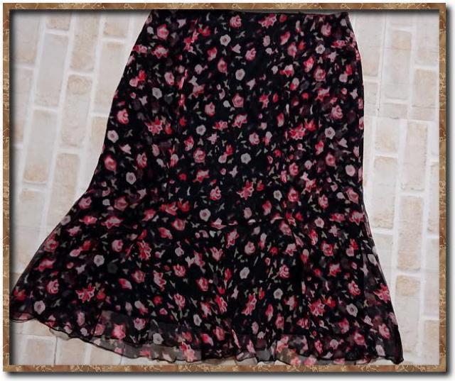 23区 シルクシフォンスカート 黒 < ブランド  23区 シルクシフォンスカート 黒 < ブランドの