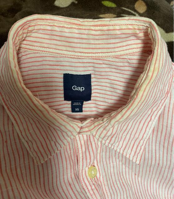 GAP☆麻素材!シワ加工ストライプ長袖シャツ☆ < ブランド  GAP☆麻素材!シワ加工ストライプ長袖シャツ☆ < ブランドの