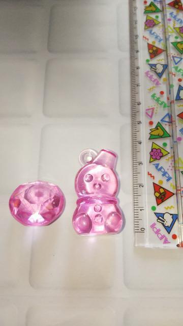 クリアピンククリスタルダイヤ風、雪だるまオブジェセット水槽やインテリア等に < インテリア/ライフ クリアピンククリスタルダイヤ風、雪だるまオブジェセット水槽やインテリア等に < インテリア/ライフの