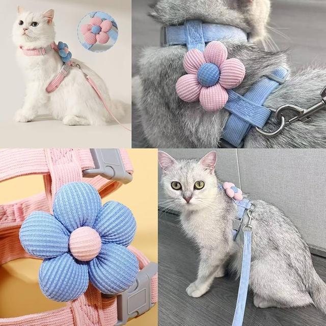 ぷっくりお花!ペットハーネス+リード 2点セット【新品】ピンク×水色 S●猫 うさぎ 子犬 小動物●お散歩 首輪 ハーネス 花 < ペット/手芸/園芸 ぷっくりお花!ペットハーネス+リード 2点セット【新品】ピンク×水色 S●猫 うさぎ 子犬 小動物●お散歩 首輪 ハーネス 花 < ペット/手芸/園芸の