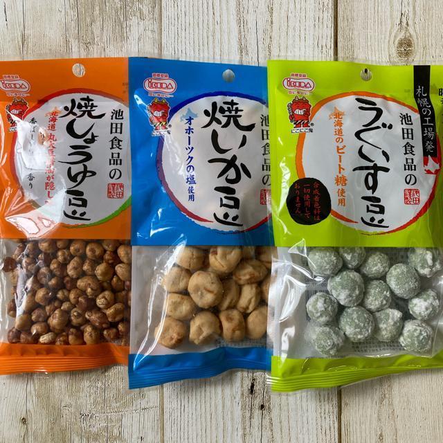 札幌 池田食品 焼しょうゆ豆 焼いか豆 うぐいす豆 3セット 北海道 おつまみ < グルメ/ドリンク 札幌 池田食品 焼しょうゆ豆 焼いか豆 うぐいす豆 3セット 北海道 おつまみ < グルメ/ドリンクの