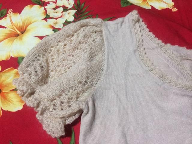 レストローズ☆バックリボン☆半袖トップス☆薄いピンク☆ < ブランド  レストローズ☆バックリボン☆半袖トップス☆薄いピンク☆ < ブランドの