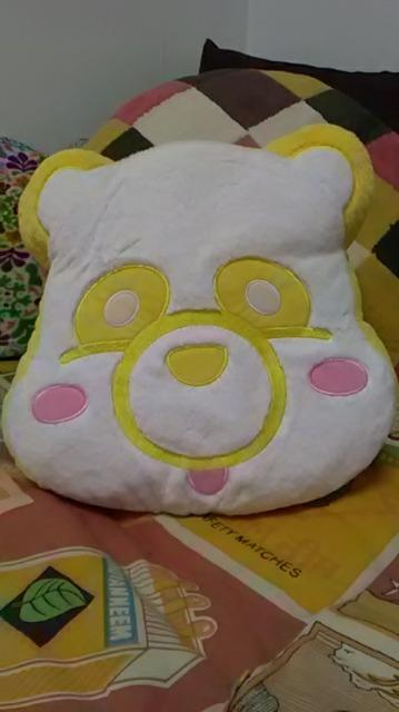 AAA・え〜パンダ・ふさふさフェイスクッション・黄色 日高 < タレントグッズ  AAA・え〜パンダ・ふさふさフェイスクッション・黄色 日高  < タレントグッズの