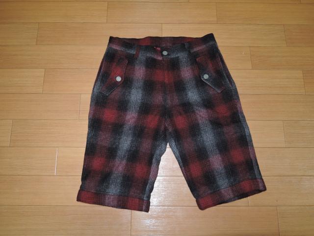 Glamb グラム チェック柄 ウール ショーツ 1 ハーフパンツ 厚手 < ブランド  Glamb グラム チェック柄 ウール ショーツ 1 ハーフパンツ 厚手  < ブランドの