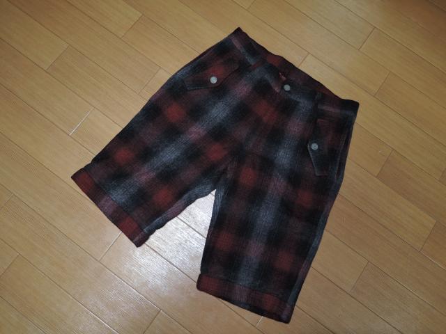 Glamb グラム チェック柄 ウール ショーツ 1 ハーフパンツ 厚手 < ブランド  Glamb グラム チェック柄 ウール ショーツ 1 ハーフパンツ 厚手 < ブランドの