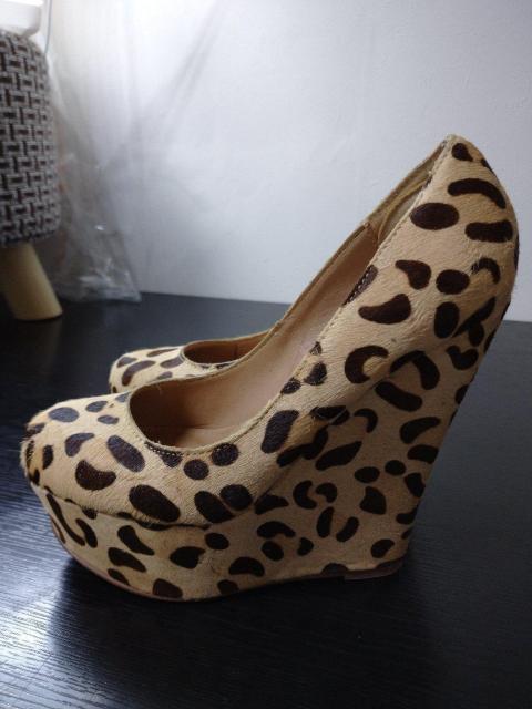 STEVE MADDEN/スティーブマデン ハラコ レオパウエッジサンダル(S) < ブランド  STEVE MADDEN/スティーブマデン ハラコ レオパウエッジサンダル(S) < ブランドの