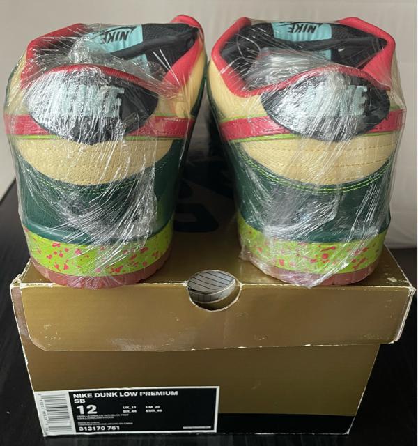 新品 DUNK LOW PREMIUM SB VANILLA/VRMLIN/RED/BLACK 313170-761 US12 < ブランド  新品 DUNK LOW PREMIUM SB VANILLA/VRMLIN/RED/BLACK 313170-761 US12 < ブランドの