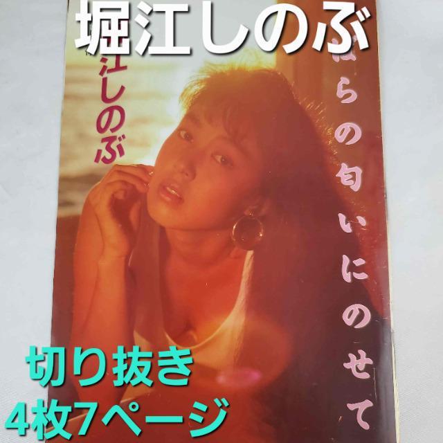 込み★超超激レア★堀江しのぶさん★雑誌切り抜き4枚7ページ★ < タレントグッズ  込み★超超激レア★堀江しのぶさん★雑誌切り抜き4枚7ページ★  < タレントグッズの