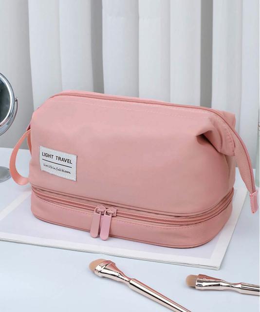 送料無料 新品 自立 化粧ポーチ 二段コスメポーチ 韓国 < 女性ファッション  送料無料 新品 自立 化粧ポーチ 二段コスメポーチ 韓国 < 女性ファッションの