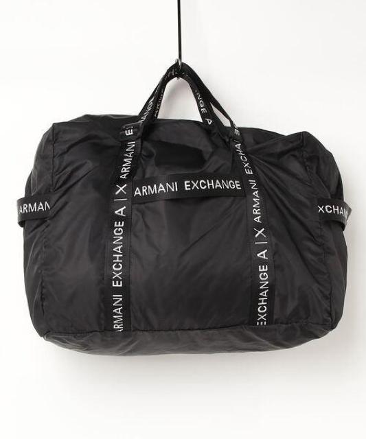 ☆ARMANI EXCHANGE アルマーニエクスチェンジ ロゴ トートバッグ ボストンバッグ☆ブラック < ブランド ☆ARMANI EXCHANGE アルマーニエクスチェンジ ロゴ トートバッグ ボストンバッグ☆ブラック < ブランドの
