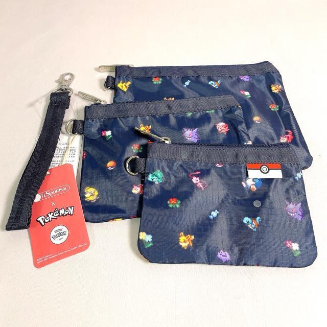 ★新品★LeSportsac レスポートサック ポケモンアンドフラワーズ ポーチ コスメポーチ 3455 セット 送料無料 < 女性ファッション  ★新品★LeSportsac レスポートサック ポケモンアンドフラワーズ ポーチ コスメポーチ 3455 セット 送料無料 < 女性ファッションの
