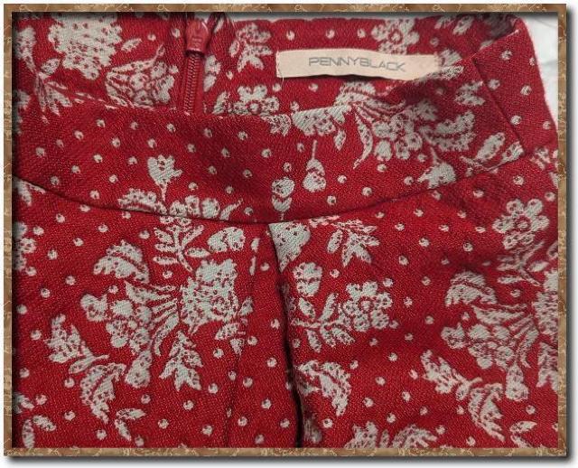 ペニーブラック ジャガードスカート 赤 < 女性ファッション  ペニーブラック ジャガードスカート 赤 < 女性ファッションの