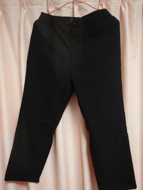 シンプル黒パンツ サイズL ウエストゴム < 女性ファッション  シンプル黒パンツ サイズL ウエストゴム  < 女性ファッションの