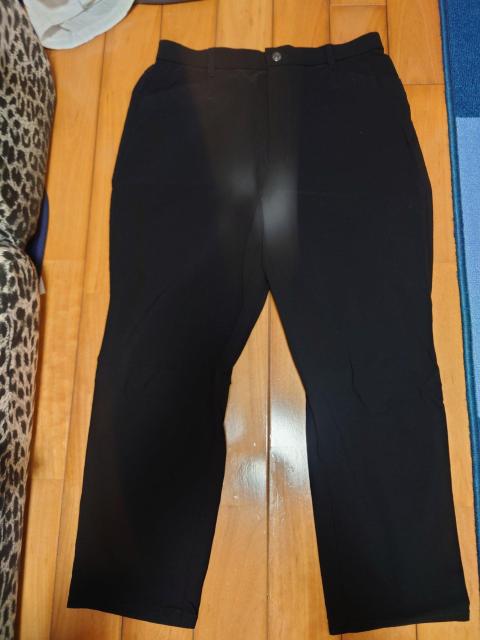 シンプル黒パンツ サイズL ウエストゴム < 女性ファッション  シンプル黒パンツ サイズL ウエストゴム < 女性ファッションの