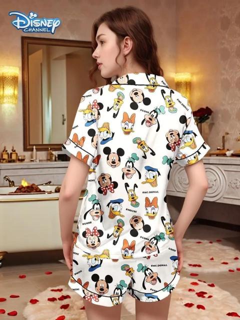 爆ヤス価格1390円★ディズニー   夏用パジャマセット 半袖 ショートパンツ 2点セットUSAサイズS(日本サイズL相当) < 女性ファッション  爆ヤス価格1390円★ディズニー   夏用パジャマセット 半袖 ショートパンツ 2点セットUSAサイズS(日本サイズL相当) < 女性ファッションの