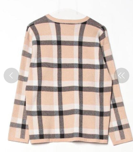 RAGEBLUE ユニセックスチェックニットプルオーバー ピンクベージュ Sサイズ レディース長袖ニット メンズ長袖セーター < 女性ファッション RAGEBLUE ユニセックスチェックニットプルオーバー ピンクベージュ Sサイズ レディース長袖ニット メンズ長袖セーター < 女性ファッションの