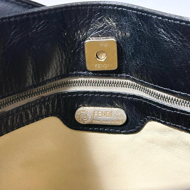 FENDI �t�F���f�B FF���� ���U�[ �V�����_�[ �o�b�O �u���b�N �S�[���h���� ���|�� ���΂� �� �u�����h�� 