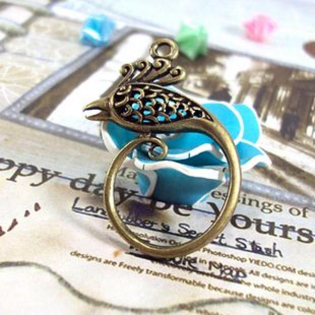 手芸アクセパーツ 鳳凰 鳥チャーム 1個 < ペット/手芸/園芸  手芸アクセパーツ 鳳凰 鳥チャーム 1個 < ペット/手芸/園芸の