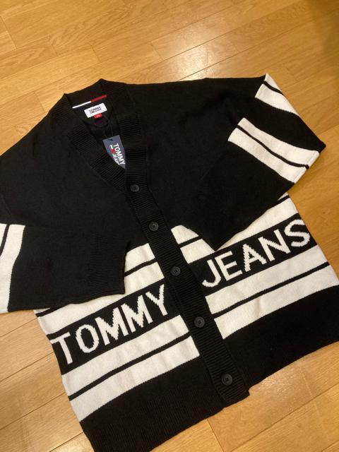 TOMMY JEANS �J�[�f�B�K�� sizeL  ���� �{�[�_�[ �㎿  �g�~�[�q���t�B�K�[  �� �u�����h�� 