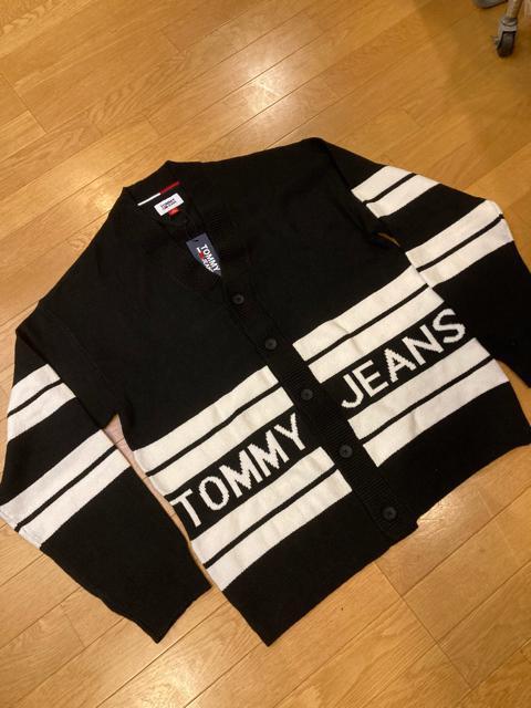 TOMMY JEANS �J�[�f�B�K�� sizeL  ���� �{�[�_�[ �㎿  �g�~�[�q���t�B�K�[ �� �u�����h�� 