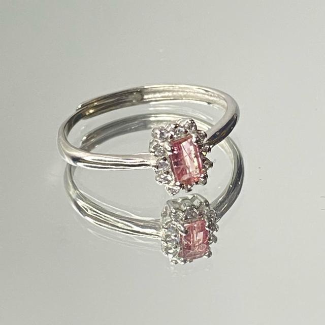 《No.R045》天然石ピンクトルマリン フリーサイズリング < 女性アクセサリー/時計  《No.R045》天然石ピンクトルマリン フリーサイズリング  < 女性アクセサリー/時計の