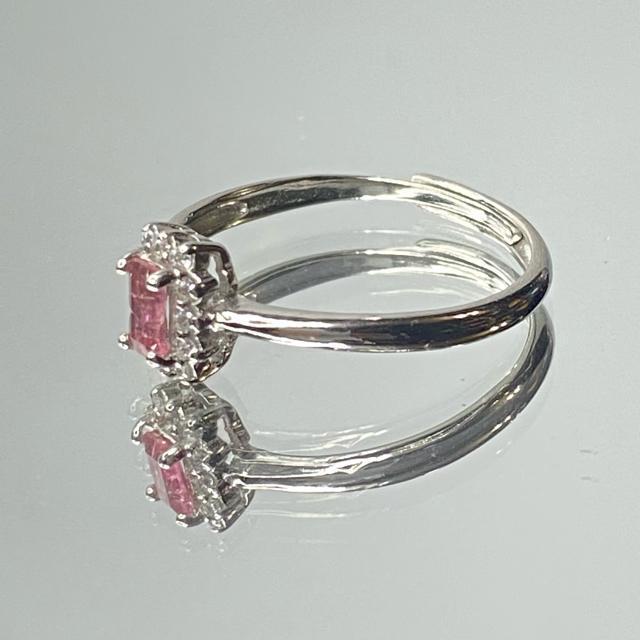 《No.R045》天然石ピンクトルマリン フリーサイズリング < 女性アクセサリー/時計  《No.R045》天然石ピンクトルマリン フリーサイズリング < 女性アクセサリー/時計の