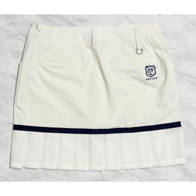 ゾーイzoyバックプリーツスカート白#38インナー一体型 < レジャー/スポーツ  ゾーイzoyバックプリーツスカート白#38インナー一体型  < レジャー/スポーツの