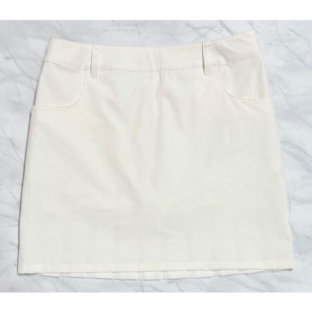 ゾーイzoyバックプリーツスカート白#38インナー一体型 < レジャー/スポーツ  ゾーイzoyバックプリーツスカート白#38インナー一体型 < レジャー/スポーツの