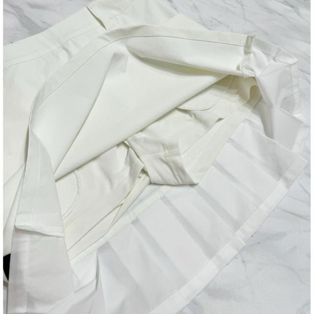 ゾーイzoyバックプリーツスカート白#38インナー一体型 < レジャー/スポーツ  ゾーイzoyバックプリーツスカート白#38インナー一体型 < レジャー/スポーツの