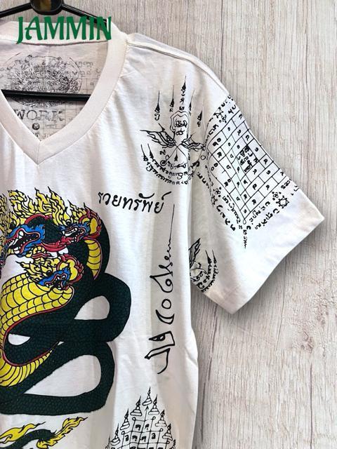 サクヤンTシャツ ナーガ 蛇神 サクヤン エスニック アジアン Mサイズ < 男性ファッション サクヤンTシャツ ナーガ 蛇神 サクヤン エスニック アジアン Mサイズ < 男性ファッションの