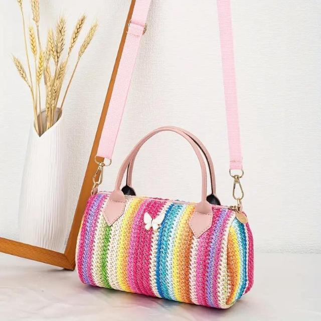 爆ヤス価格価格1490円★幾何学模様 レディース ショルダー メッセンジャーバッグ ミックスカラー PVC ジッパー付きピンク < 女性ファッション 爆ヤス価格価格1490円★幾何学模様 レディース ショルダー メッセンジャーバッグ ミックスカラー PVC ジッパー付きピンク < 女性ファッションの