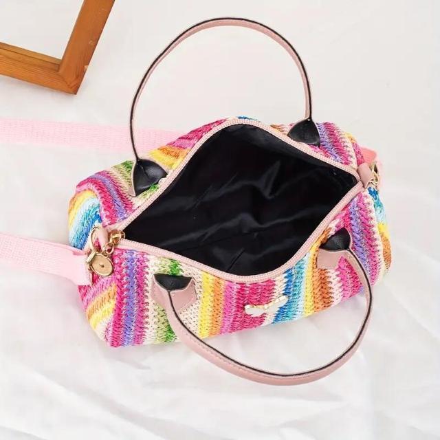 爆ヤス価格価格1490円★幾何学模様 レディース ショルダー メッセンジャーバッグ ミックスカラー PVC ジッパー付きピンク < 女性ファッション 爆ヤス価格価格1490円★幾何学模様 レディース ショルダー メッセンジャーバッグ ミックスカラー PVC ジッパー付きピンク < 女性ファッションの